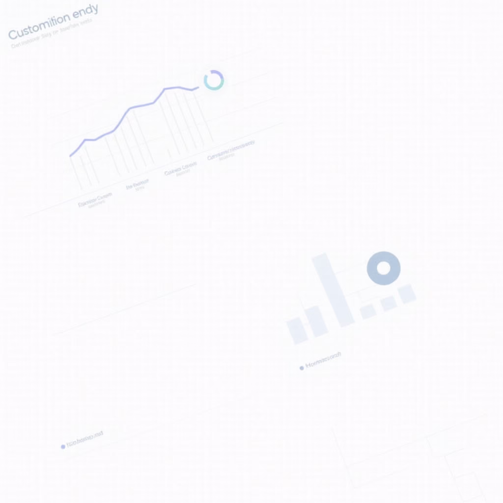 A detailed market research report with graphs and charts, highlighting customer demographics and competitor analysis.